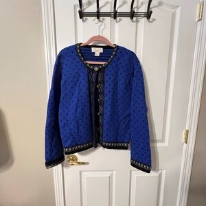 Tally-Ho 100% Wool Sweater/Cardigan